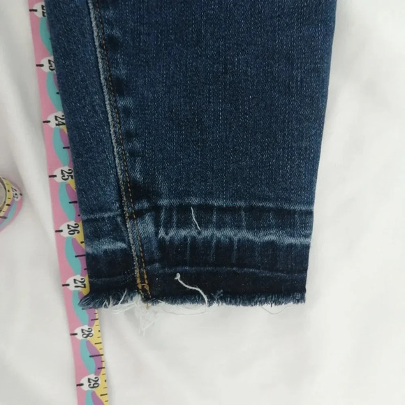 Spanx High Rise Distressed Ankle Skinny Jeans in Medium Wash Medium - Picture 15 of 16